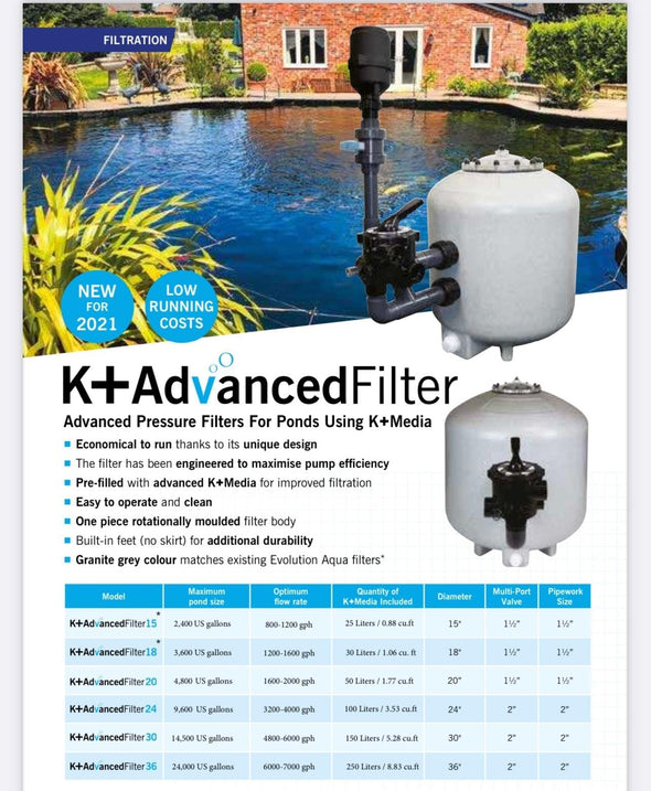Evolution Aqua K+ Advanced Pressure Filter 14500 - GC KOI