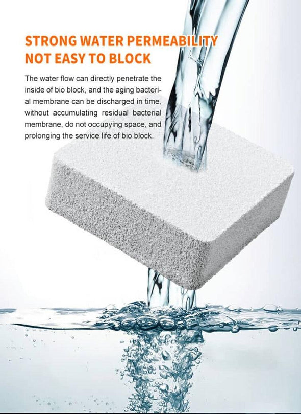 Aqua Clean Bio Block Ceramic Filter Media 50pcs size 4"x4"x2" - GC KOI