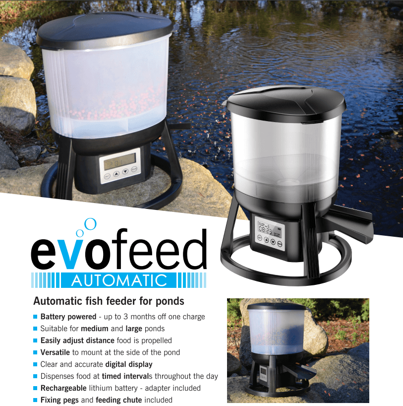 EvoFeed Automatic Fish Feeder - Evolution Aqua – GC Koi Farm
