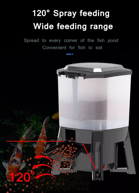 Grech Automatic Solar Pond Fish Feeder - GC KOI